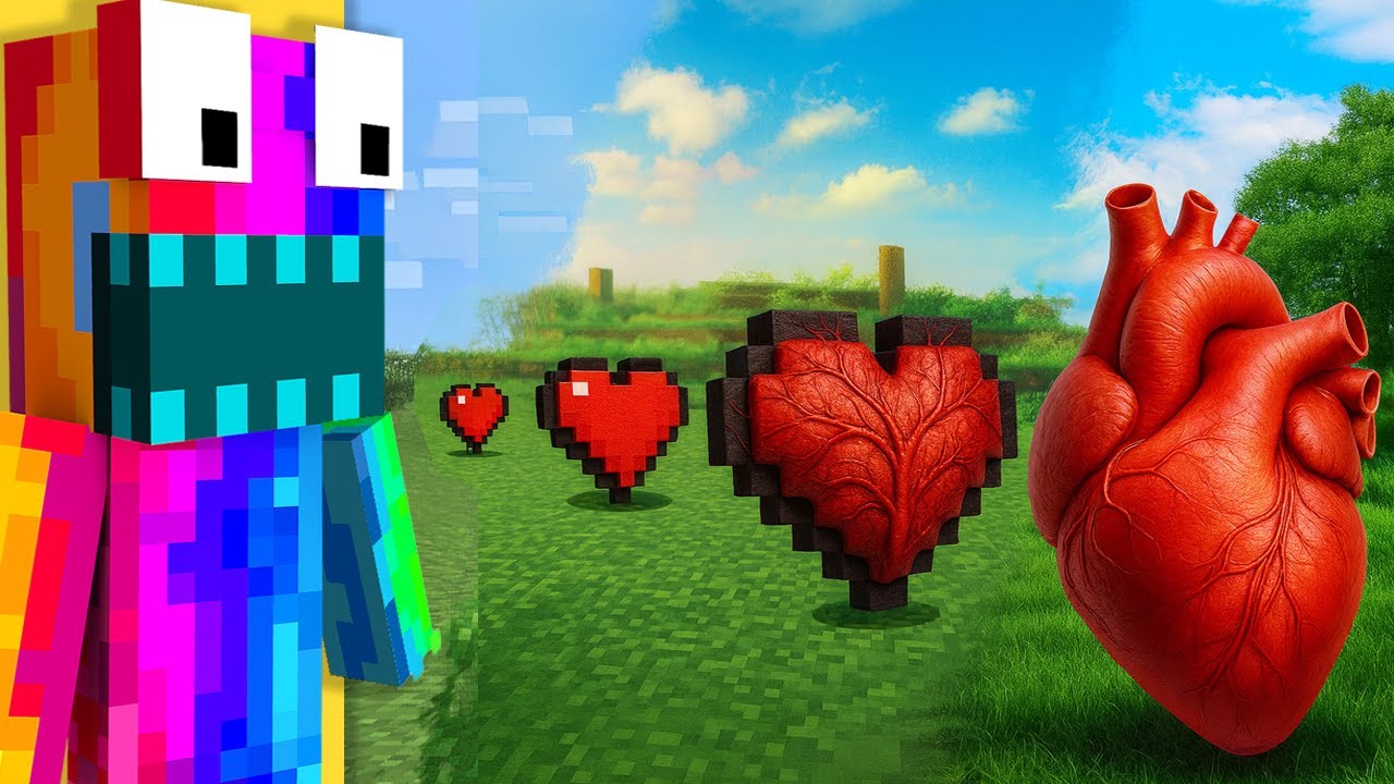 😱ผมสร้าง “หัวใจมนุษย์โคตรสมจริง” ใน Minecraft...!!