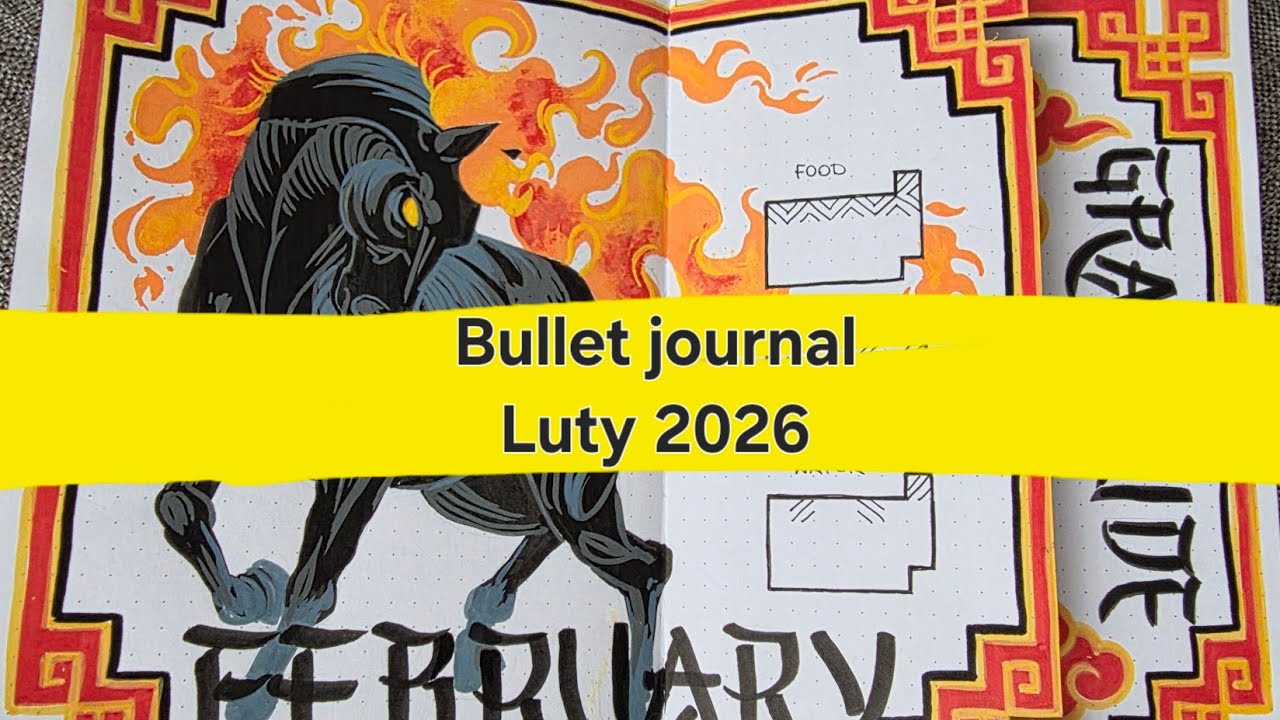 ​Rok Ognistego Konia 🔥 Planuj ze mną LUTY w Bullet Journal | Dutch Door