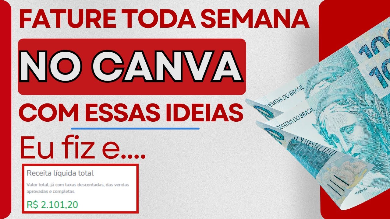 COM ESSAS IDEIAS DA PRA FAZER GRANA TODA SEMANA USANDO O CANVA COMO FERRAMENTA DE TRABALHO ONLINE