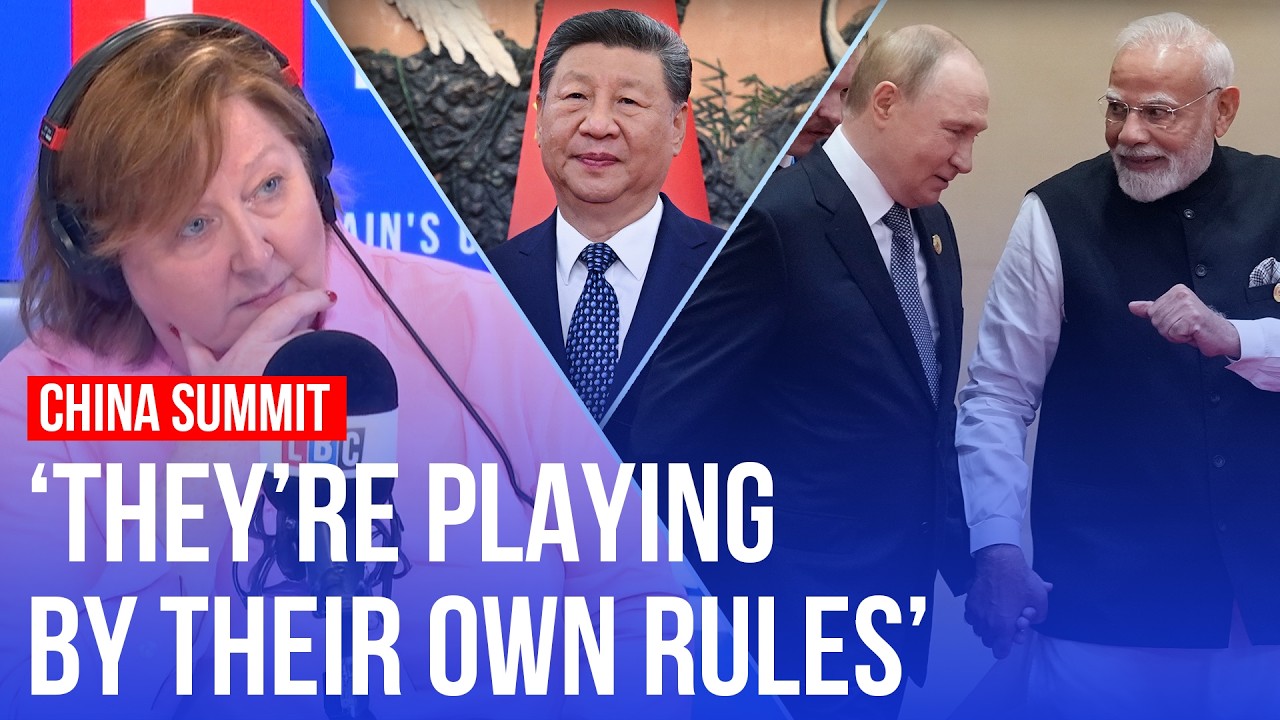 Modi and Putin hold hands to meet Xi Jinping | LBC