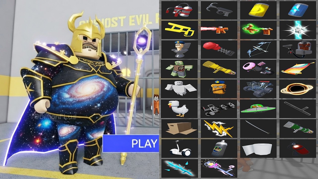 All Items Unlocked BARRY'S PRISON RUN OBBY HARD MODE - Roblox New Update All Morphs Full Gameplay