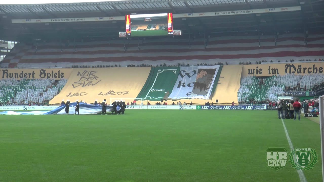 Choreografie zum 100. Nordderby: SVW - HSV