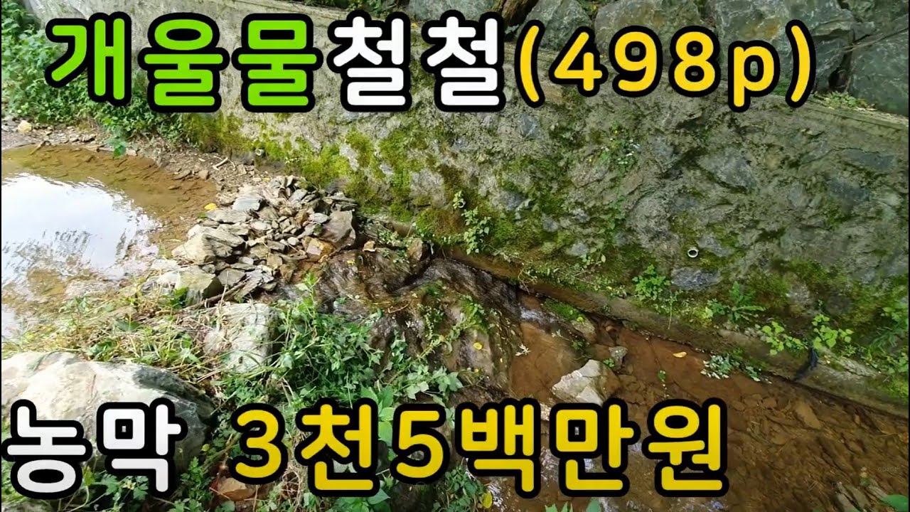 청풍호 나들목 숲속 청정계곡물 철철 흐르는 외딴터 접근성 좋은 자연인가능한토지매매,단양부동산,단양싼땅,시골땅,촌땅,급매매,상담043-647-0150충북땅달인tv