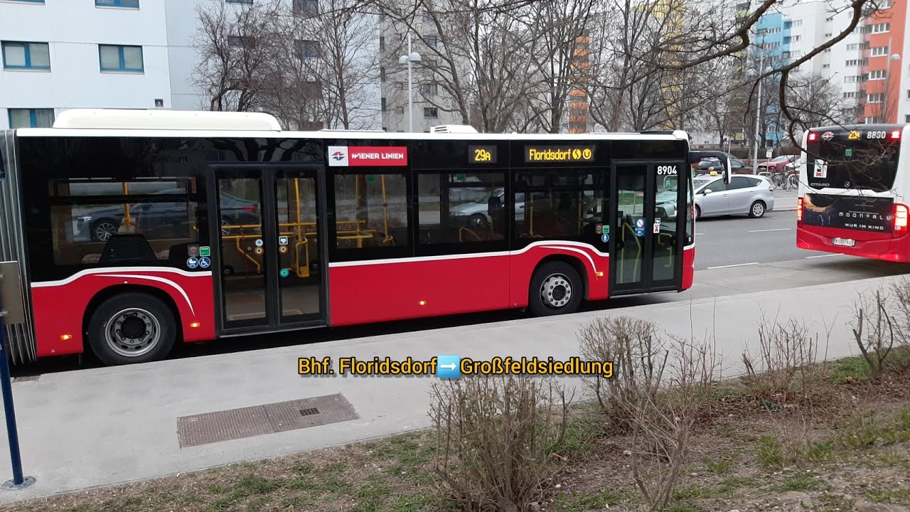 Wiener Linien Linie 29A 🚍 #078 Bhf. Floridsdorf➡️Großfeldsiedlung