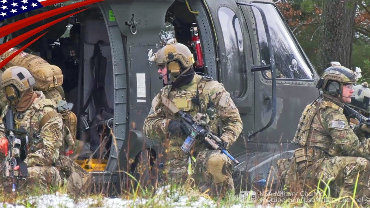 グリーンベレー(特殊部隊)の超かっこいい特殊作戦訓練中の映像 - PV風