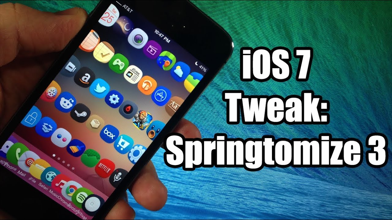 iOS 7 Jailbreak Tweak - Springtomize 3 - Updated for iOS 8