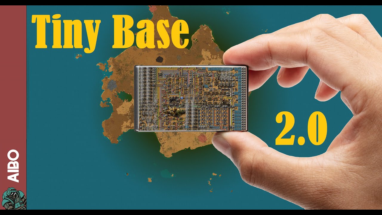 Factorio Timelapse: Tiny base 2.0 (6 кадров в минуту)