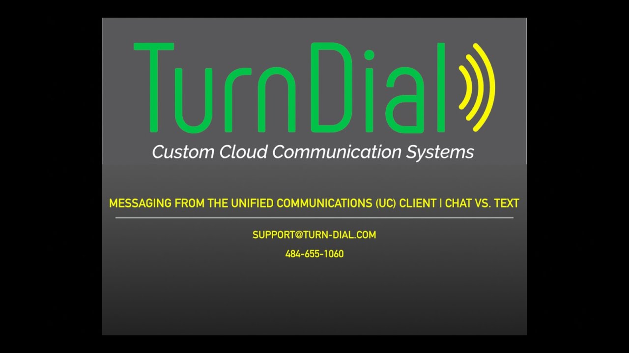 Messaging from the Unified Communications (UC) Client | Chat VS. Text