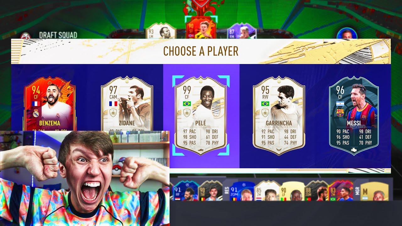 99 ПЕЛЕ + 97 ЗИДАН В 192 ГЛАВНЫХ МОМЕНТАХ ДРАФТА FUT!! - FIFA 21