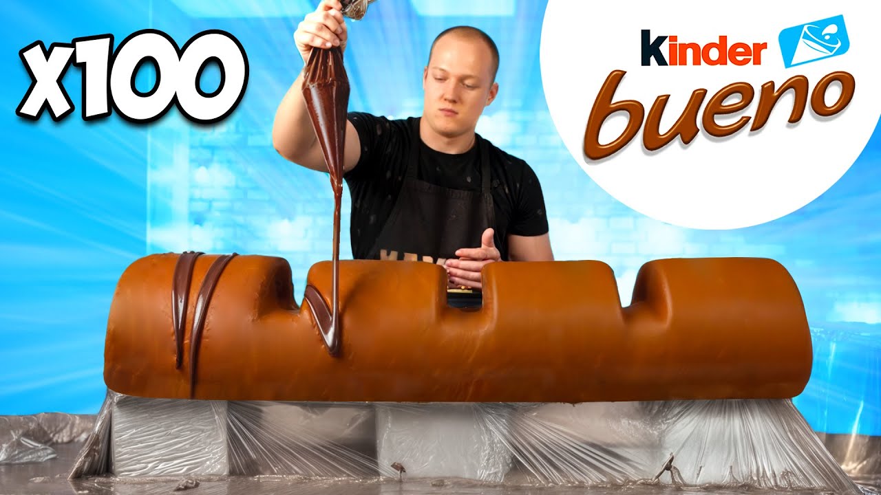 Kinder Bueno Gigante | Cómo hacer el Kinder Bueno de bricolaje más grande del mundo por VANZAI