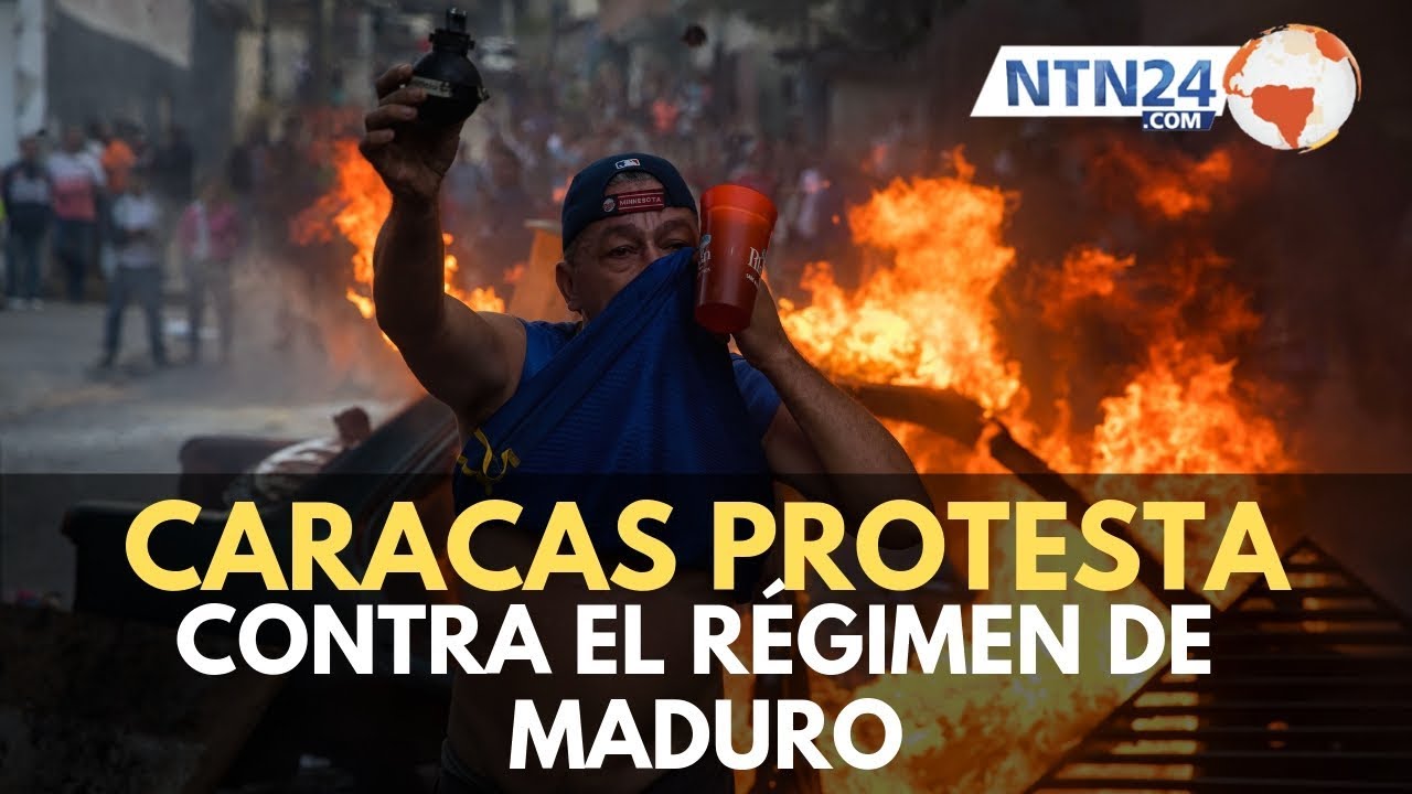 Noche de intensas protestas en zonas dominadas por el madurismo en Caracas
