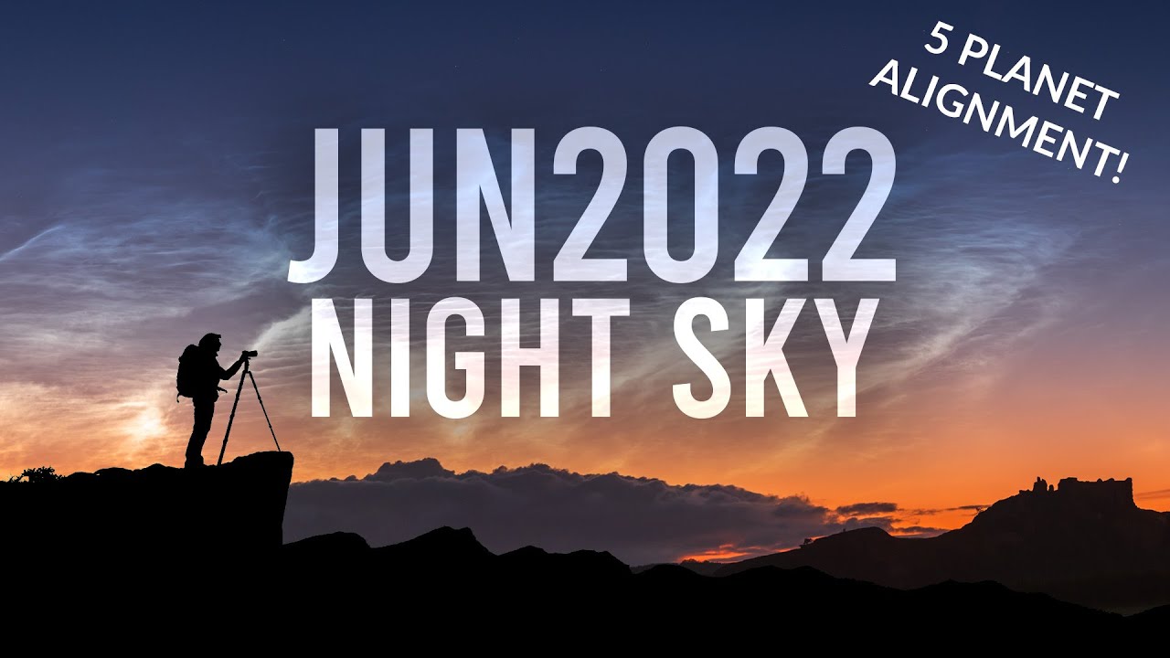 What's in the Night Sky June 2022 #WITNS | 5 Planet Alignment | Supermoon | Noctilucent Clouds
