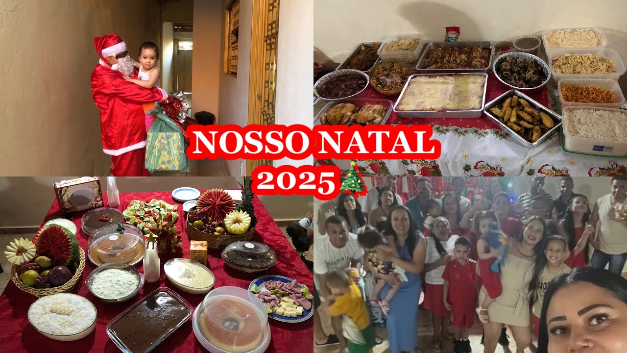 NOSSO NATAL | PAPAI NOEL VEIO EM CASA + NOSSA CEIA + HELENA GANHOU PRESENTE *teve muita comida*