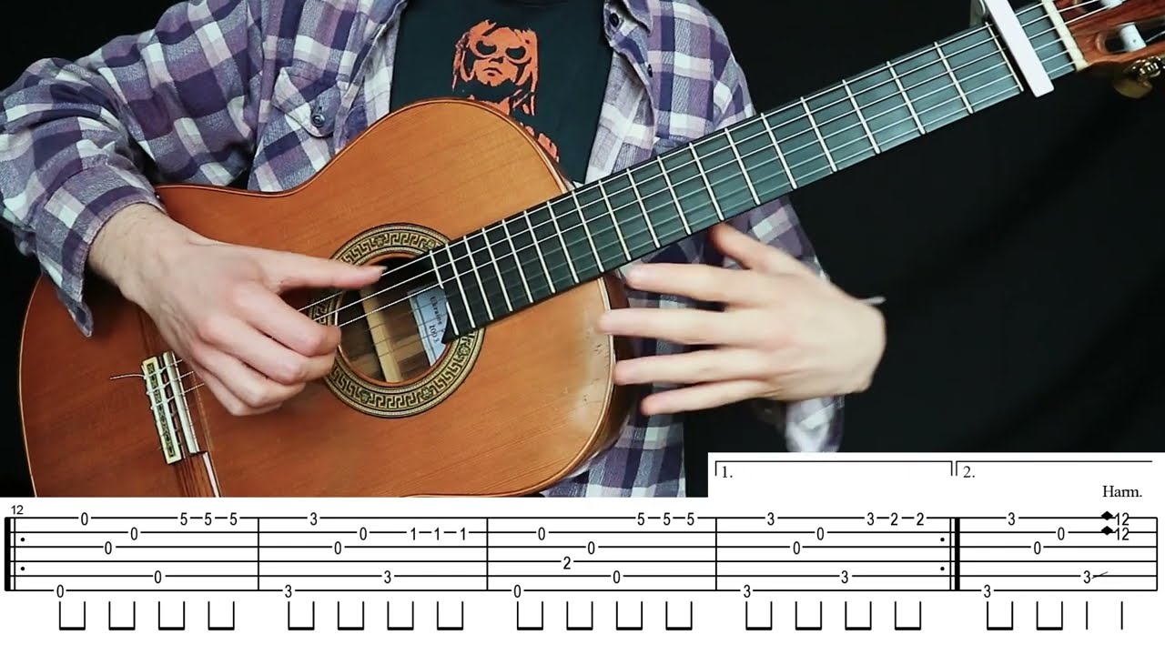Smells Like Teen Spirit - Nirvana | Classical guitar lesson | Fingerstyle +TABS