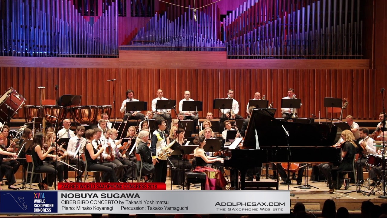 Cyber Bird Concerto by Takashi Yoshimatsu   Nobuya Sugawa  XVIII World Sax Congress 2018 #adolphesax