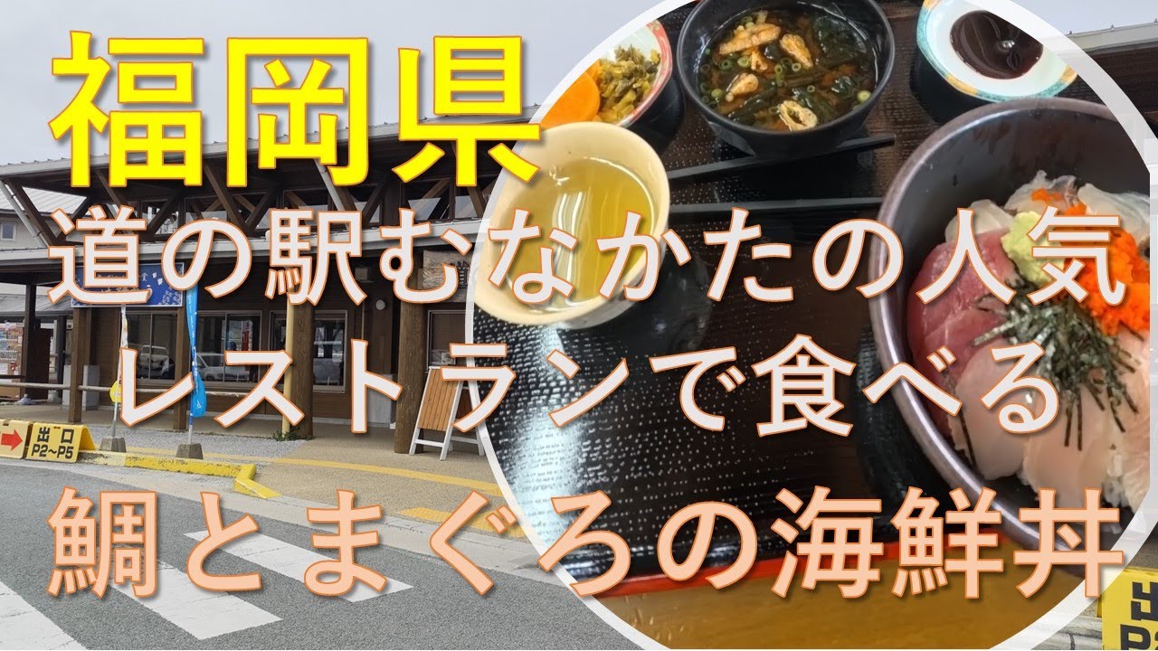道の駅むなかたの人気レストラン「おふくろ食堂はまゆう」さんで食べる海鮮丼