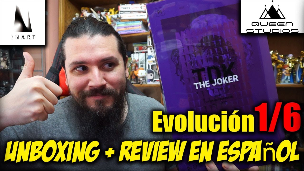 🔥INART Joker The Dark Knight Sculpted Hair 1/6 - En Español🔥