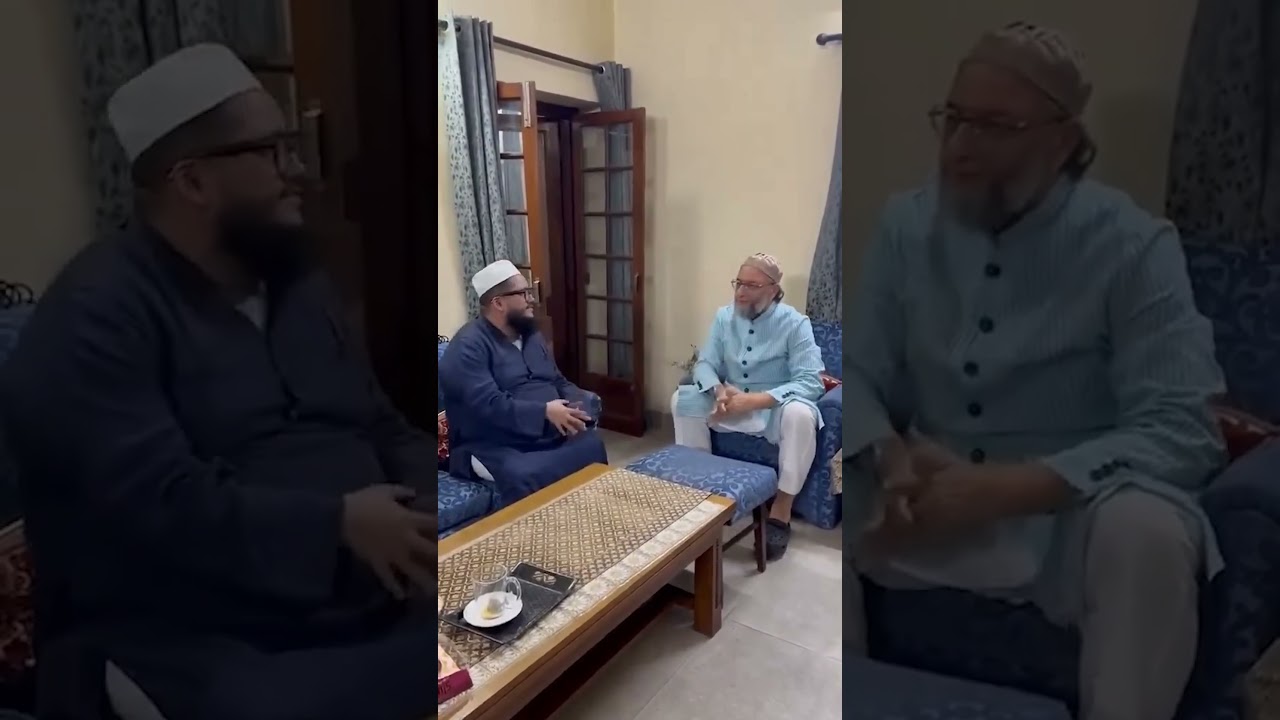 Delhi mein AIUDF leader Abdul Rahman Ajmal ki Barrister Asaduddin Owaisi Sahab se mulaqat.