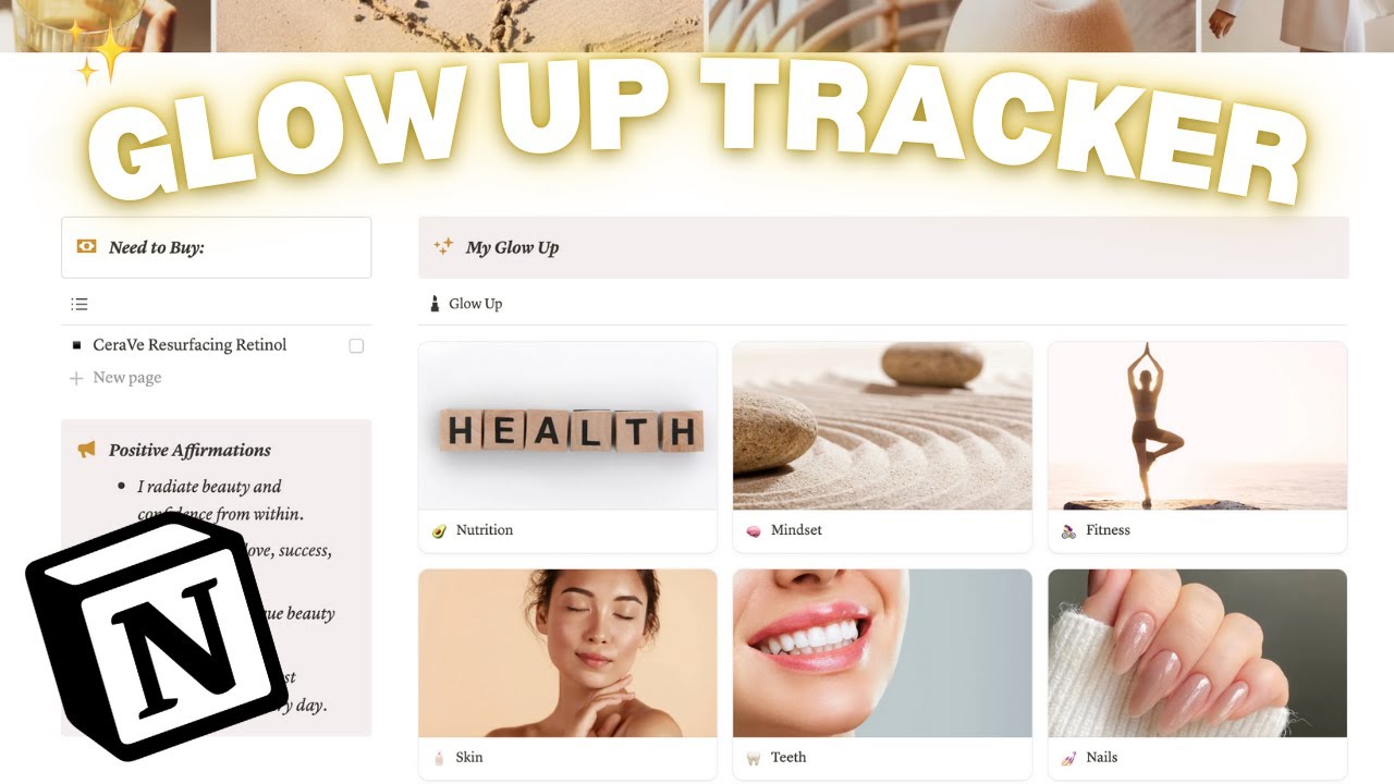 Notion Glow Up Tracker