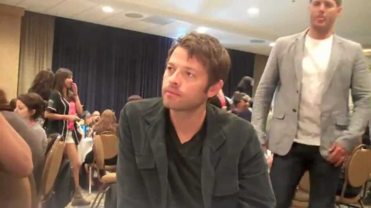 Misha's+Jensen's touches, Comic Con 2012