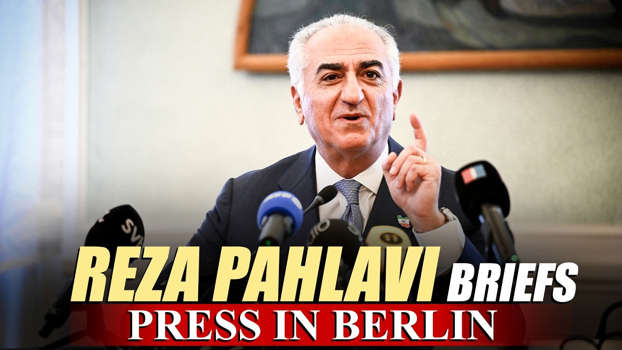 LIVE: Exiled Iranian crown prince Reza Pahlavi briefs media in Berlin amid US-Iran blockade standoff