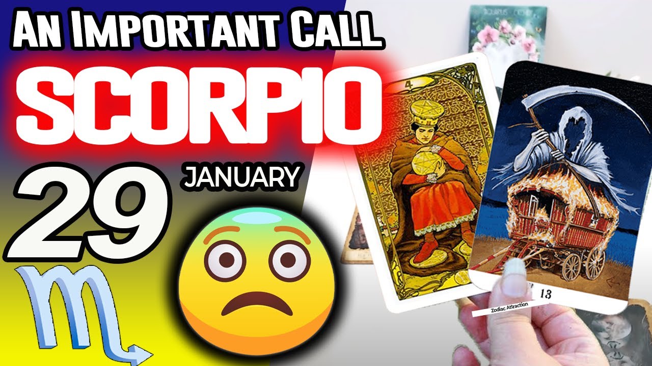 Scorpio ♏️🔴 An Important Call 😨 📞horoscope for today JANUARY 29 2026 ♏️ #scorpio tarot JANUARY