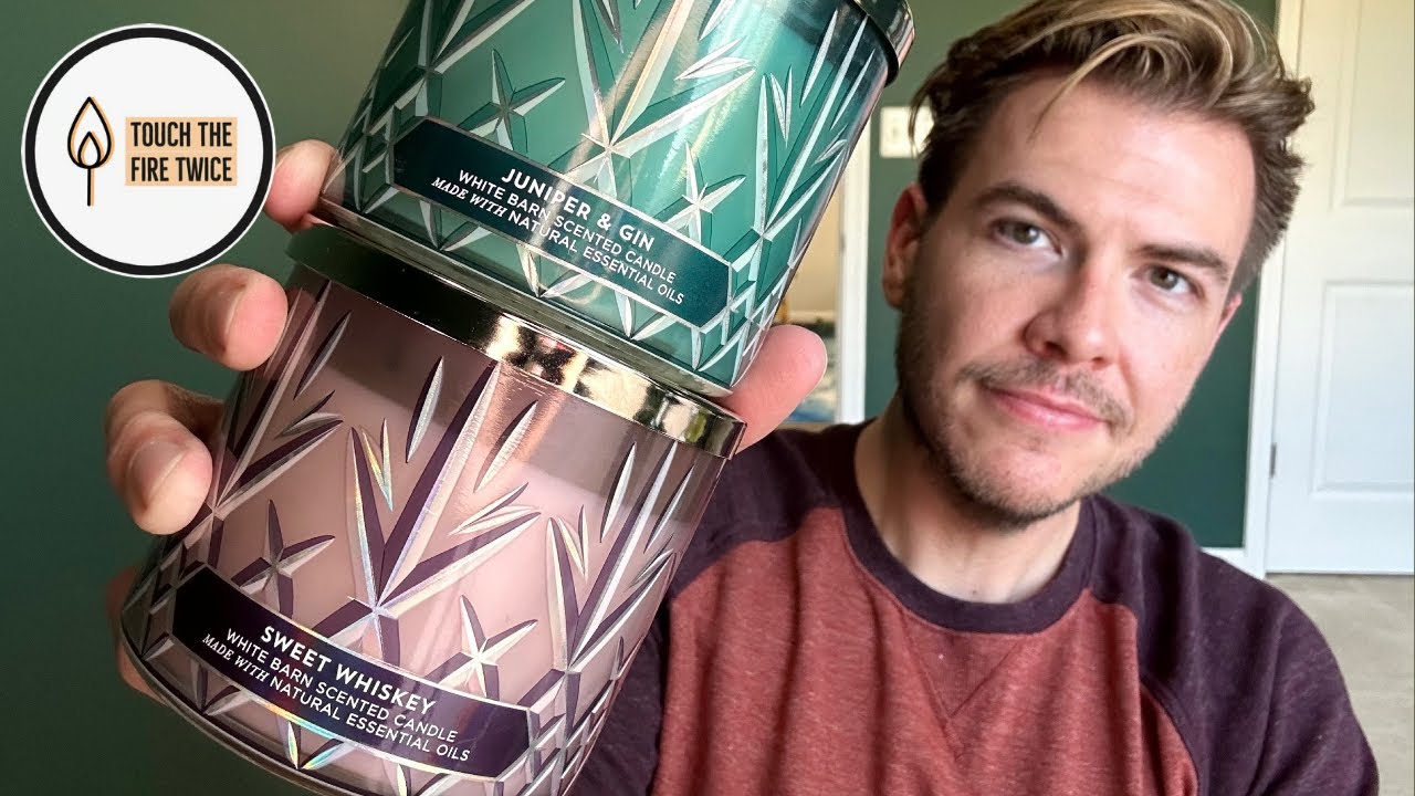 Sweet Whiskey and Juniper & Gin Cocktail Candle Reviews | Bath & Body Works | TouchTheFireTwice