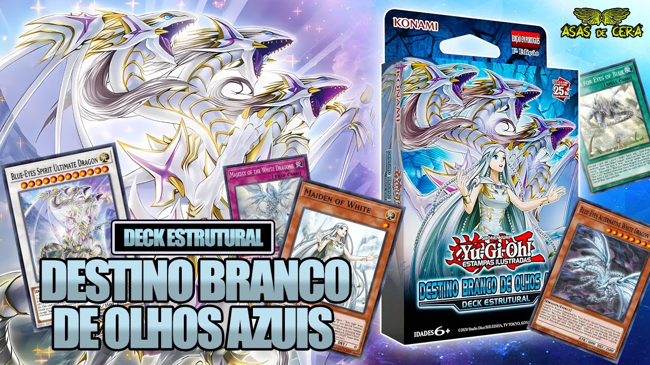 Konami YU-GI-OH! DECK ESTRUTURAL DESTINO BRANCO DE OLHOS AZUIS Unboxing BR - O Colecionário 272
