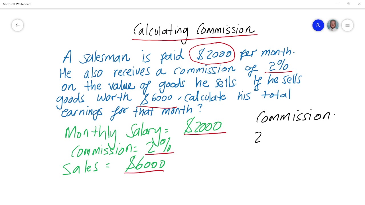 Calculating Commission
