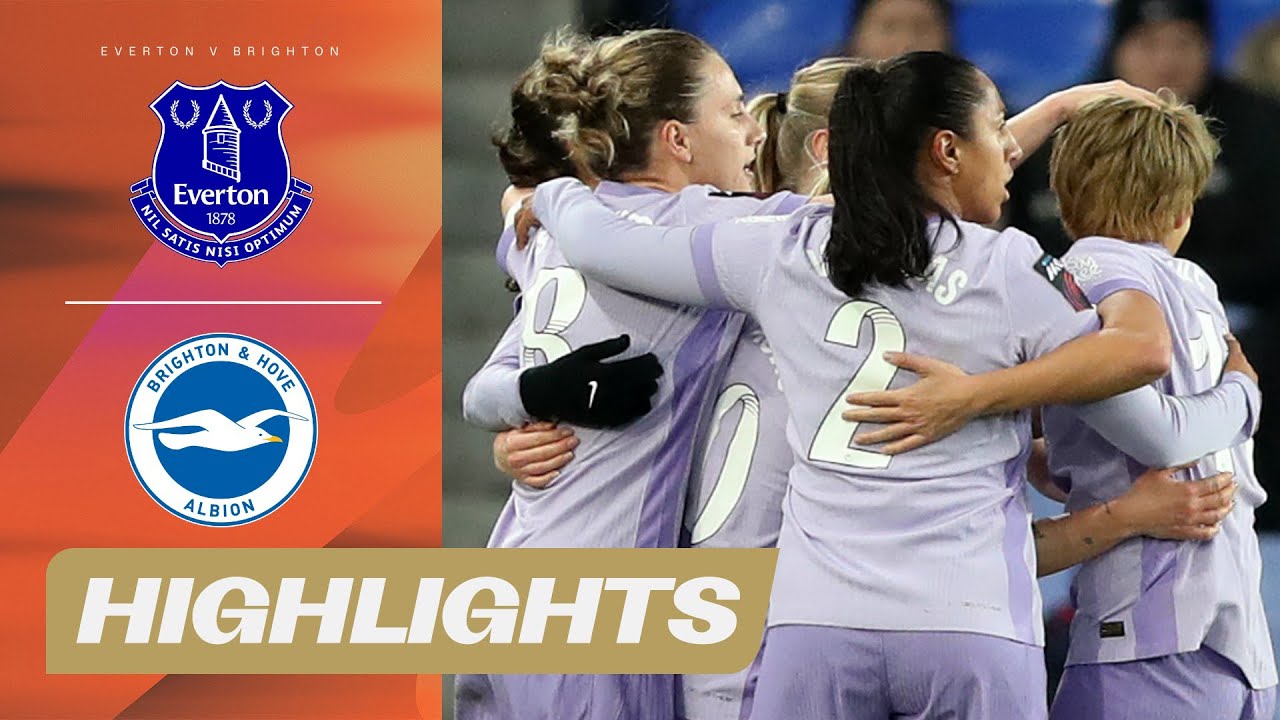 Čanković Earns Away Win for Seagulls! | Everton v Brighton Highlights | Barclays WSL 25/26