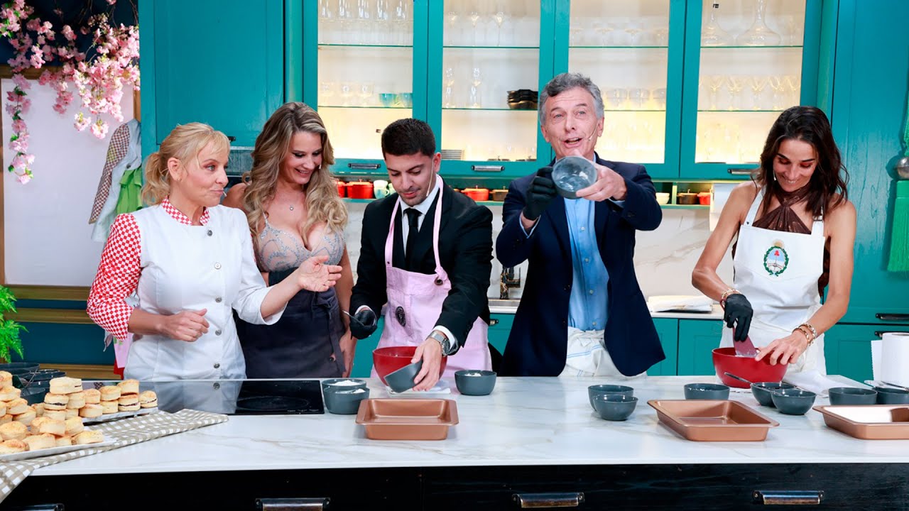 #JuanaExpress multitudinario: Mauricio Macri, Gastón Edul y Rocío Marengo se animaron a cocinar
