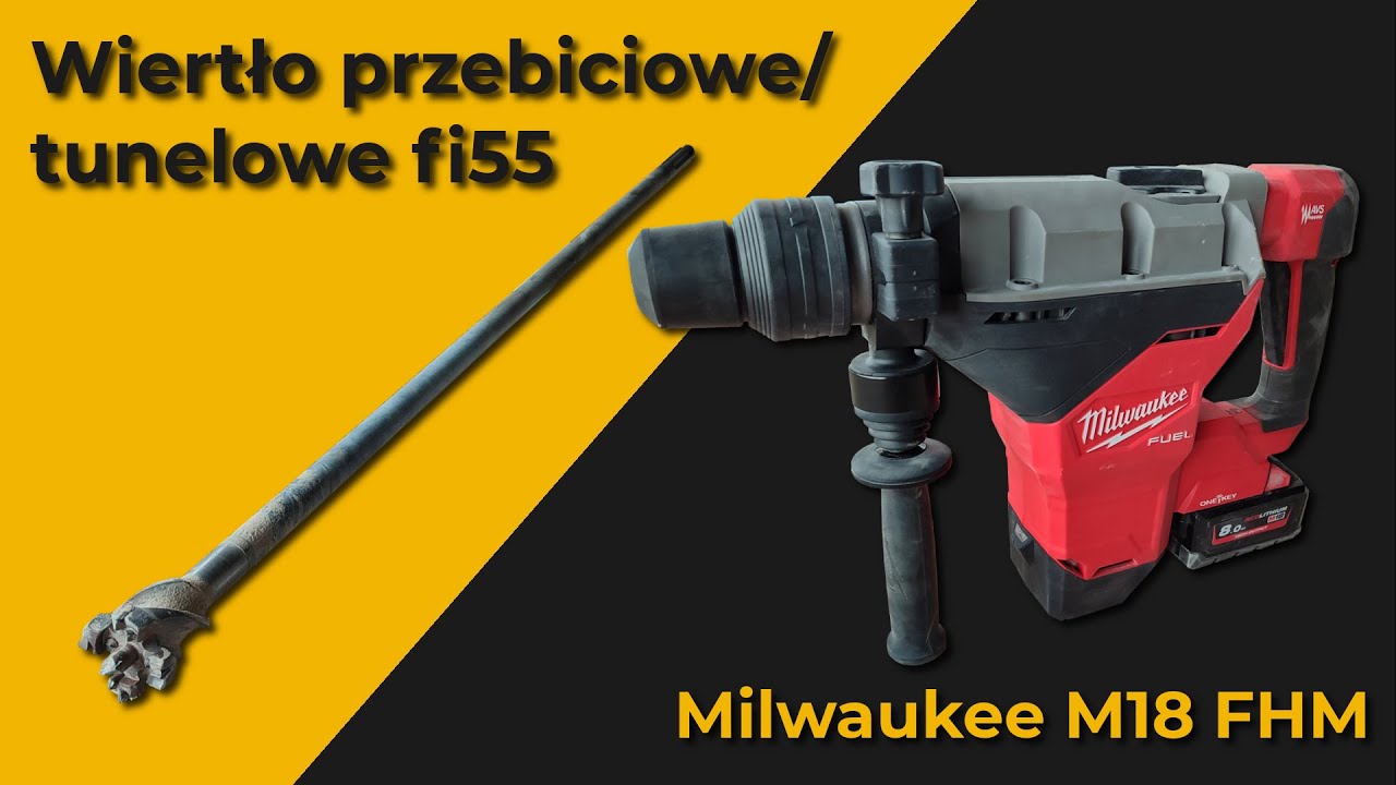 Milwaukee M18 FHM - SDS-Max - wiertło przebiciowe/tunelowe fi55