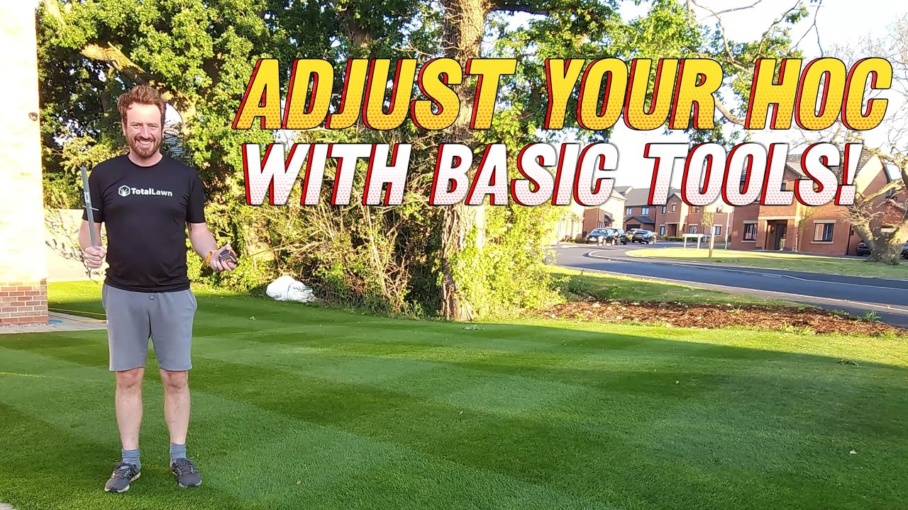 Set Your HEIGHT OF CUT on a Webb WEH12R Reel Mower with Basic Tools /  Easy 'Step-by-Step' Guide