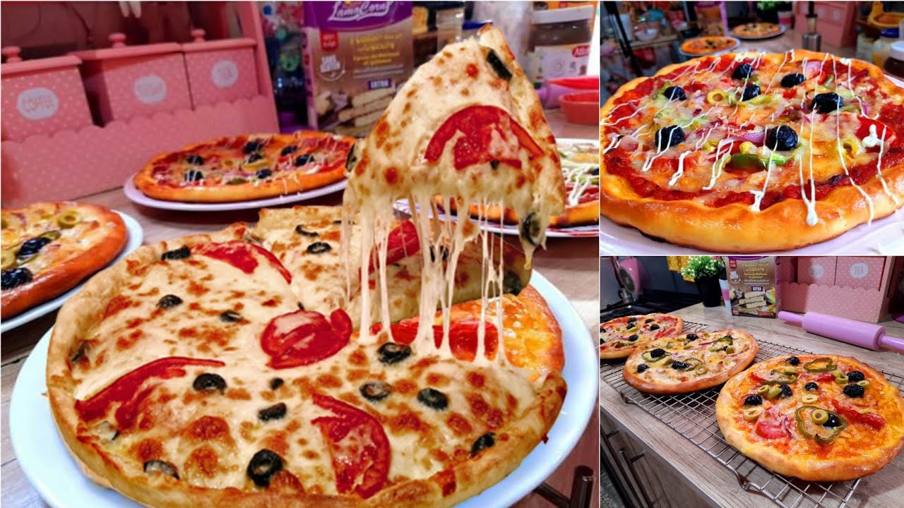 ثلاثة بيتزات بدون غلوتين🍕 بثلاث صلصات روعة يلا مطيبتوهاش ليوم للفطور أكيدطيبوها للعشا😍