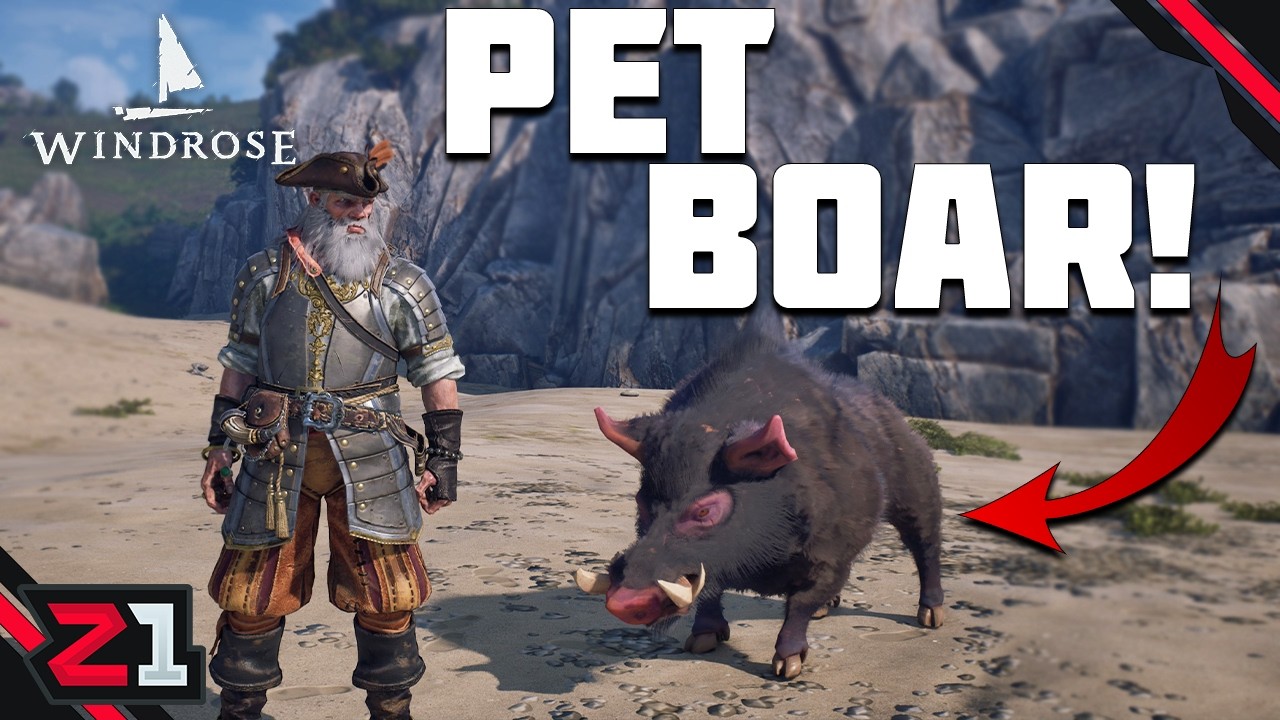 Unlocking A PET BOAR To Help Us FIGHT !! Windrose