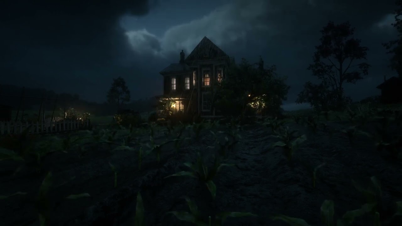 RDR2 2018 - Thunderstorm Rain ASMR: Untamed Frontier Echoes to Soothe Your Soul
