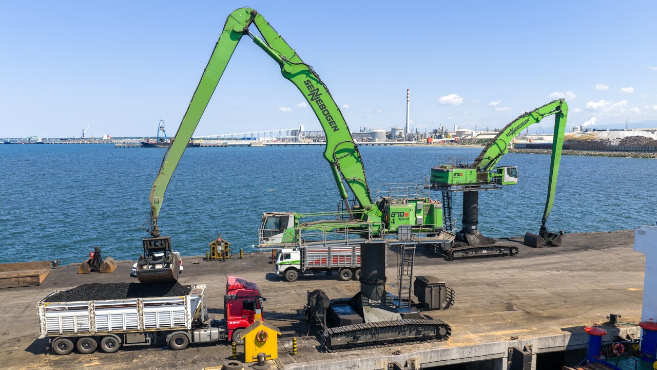 Погрузчик материалов Sennebogen 870E порта Ешилюрт