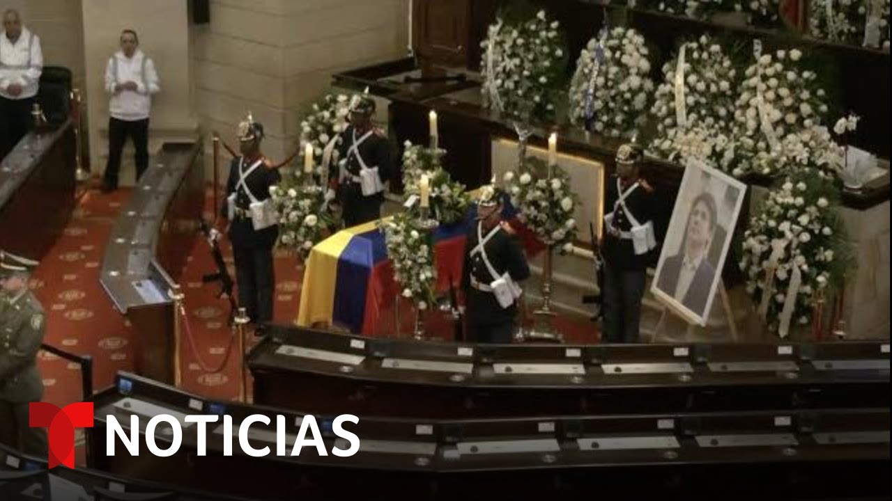 Despiden a Miguel Uribe Turbay, precandidato presidencial asesinado en Colombia