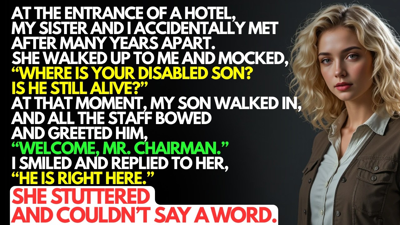 At The Hotel, My Sister Mocked, “Where Is Your Disabled Son? Is He Still Alive?” I Just Smiled And…