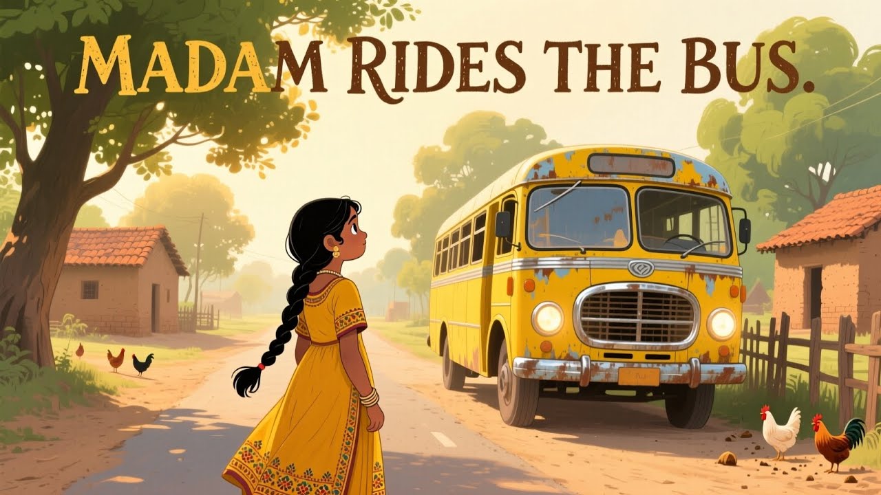 Madam Rides the Bus Class 10 (Animation) | Class 10 English Chapter 7 | Full Explanation in Hindi