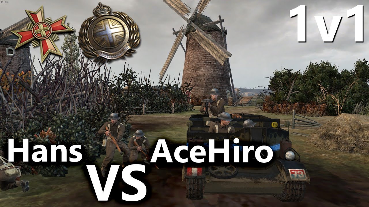 1v1 Hans (Brits) vs AceHiro (Ost) Company of Heroes 2 (CoH2)