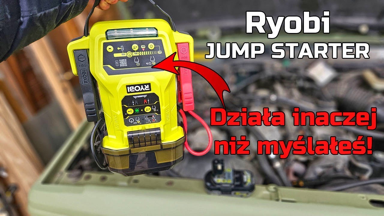 Akumulatorowy Booster Jump Starter Ryobi RJSC18 - Urządzenie Rozruchowe - TEST