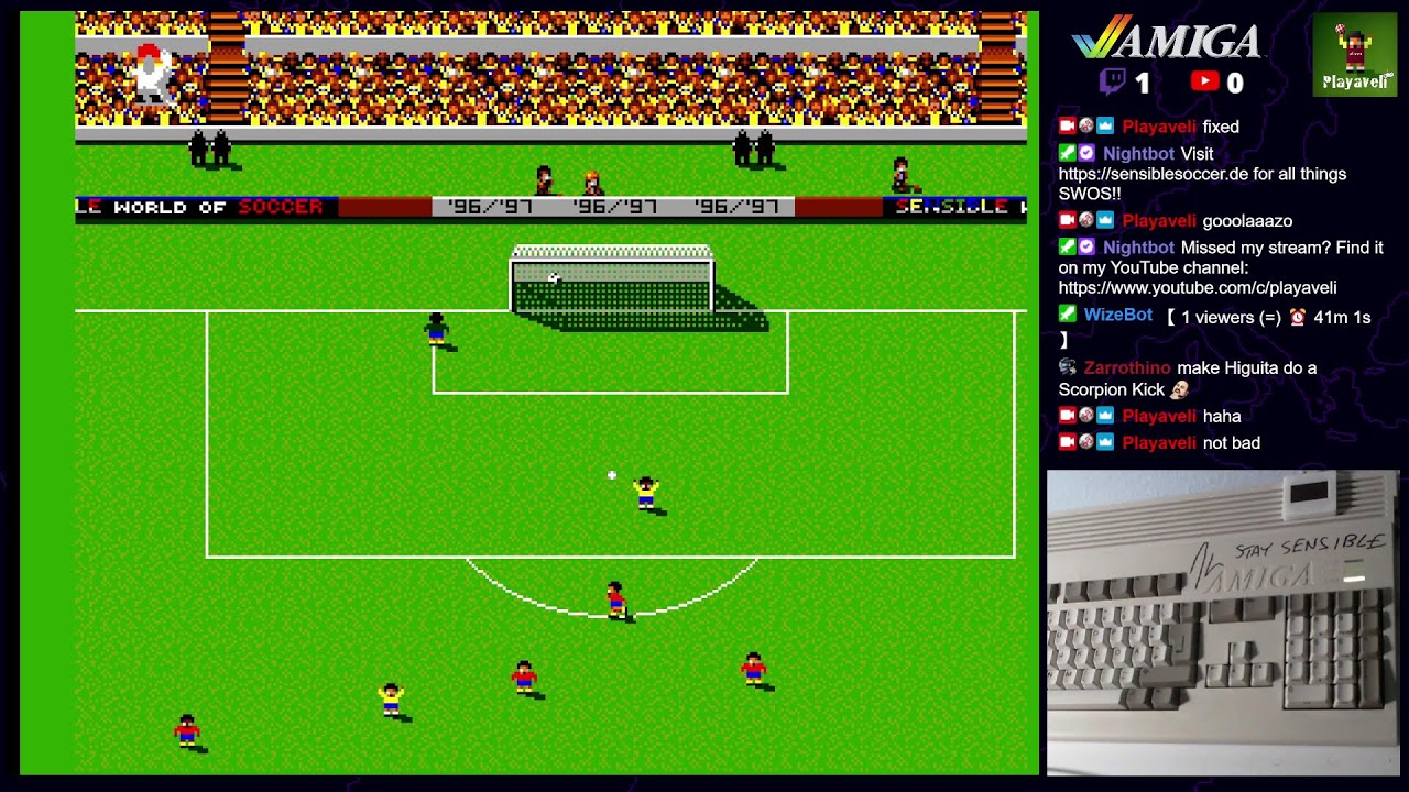 Commodore #AMIGA [real hardware] - SWOS 96/97.... some fiddling around...