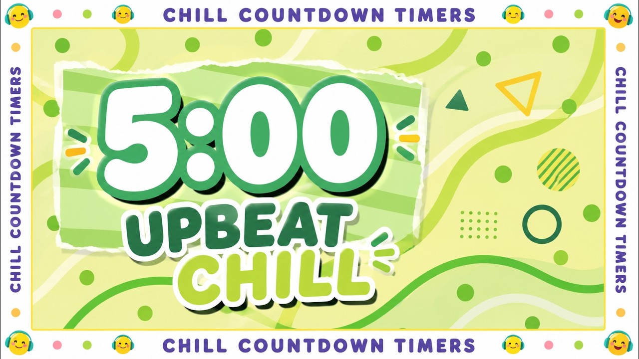 5 Minute Upbeat Timer ⏱️ | Fun Countdown, Classroom, Cleaning & Quick Tasks