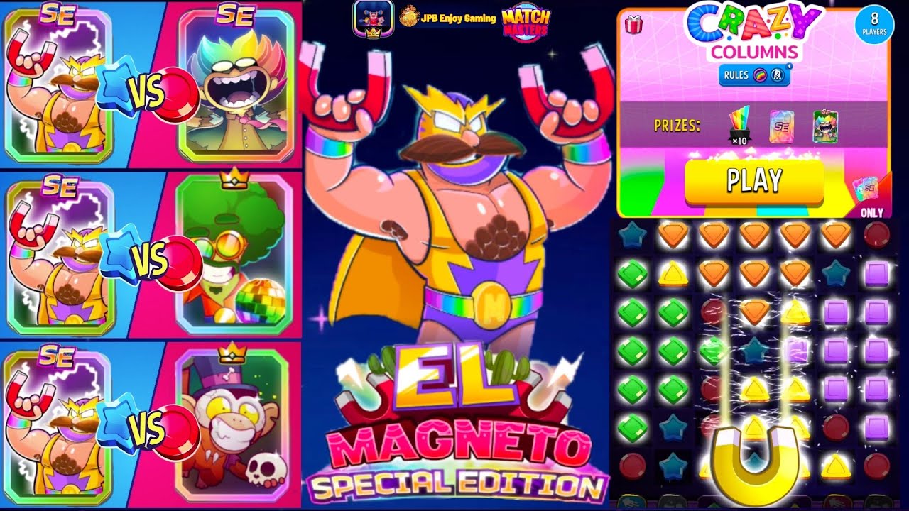 Match Masters Crazy Columns+Rainbow Tournament Prizes 2 SE Booster.