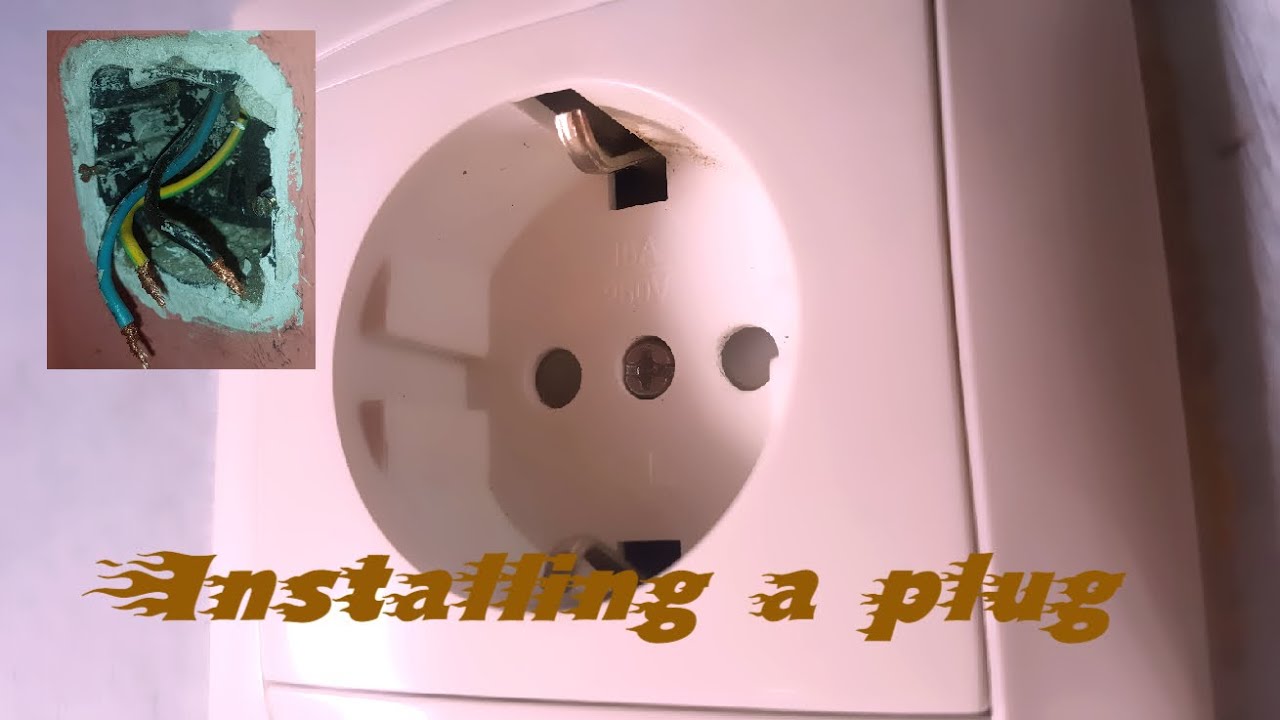 Installing a plug (common model in the european union)