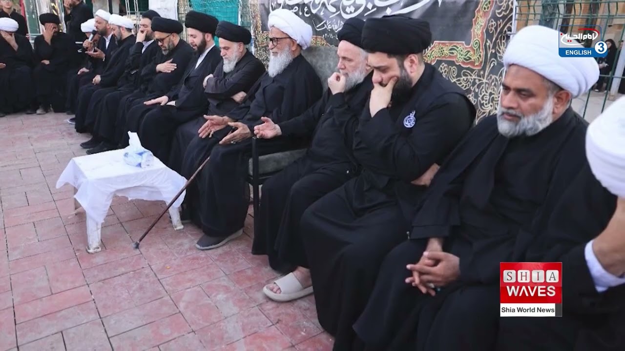 Grand Ayatollah Najafi Joins Pilgrims on Arbaeen March to Karbala