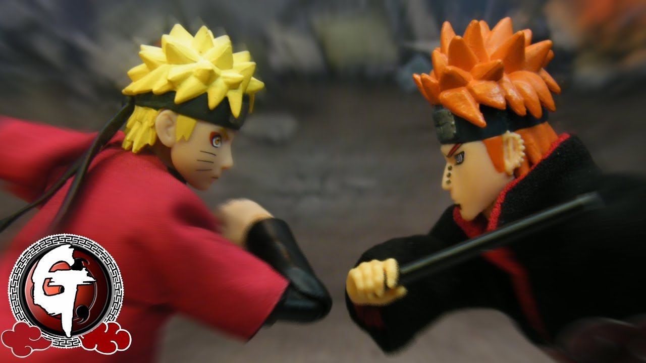 Naruto vs Pain stop motion うずまきナルトVS ペイン六道 漩渦鳴人vs六道培因