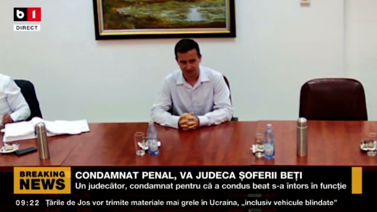 UN JUDECĂTOR, CONDAMNAT PENTRU CĂ A CONDUS BET S-A ÎNTORS ÎN FUNCȚIE_Știri B1_20 apr 2022