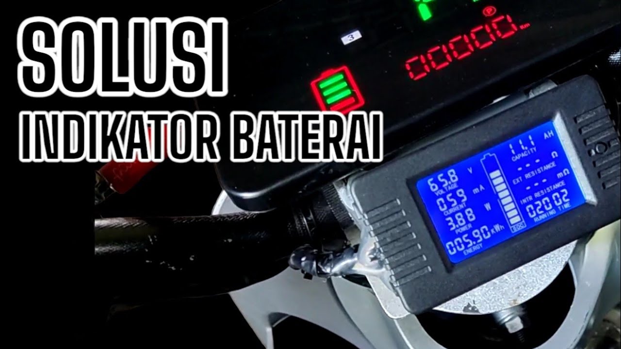 Pasang Watt Meter untuk Indikator baterai lifepo4 motor listrik